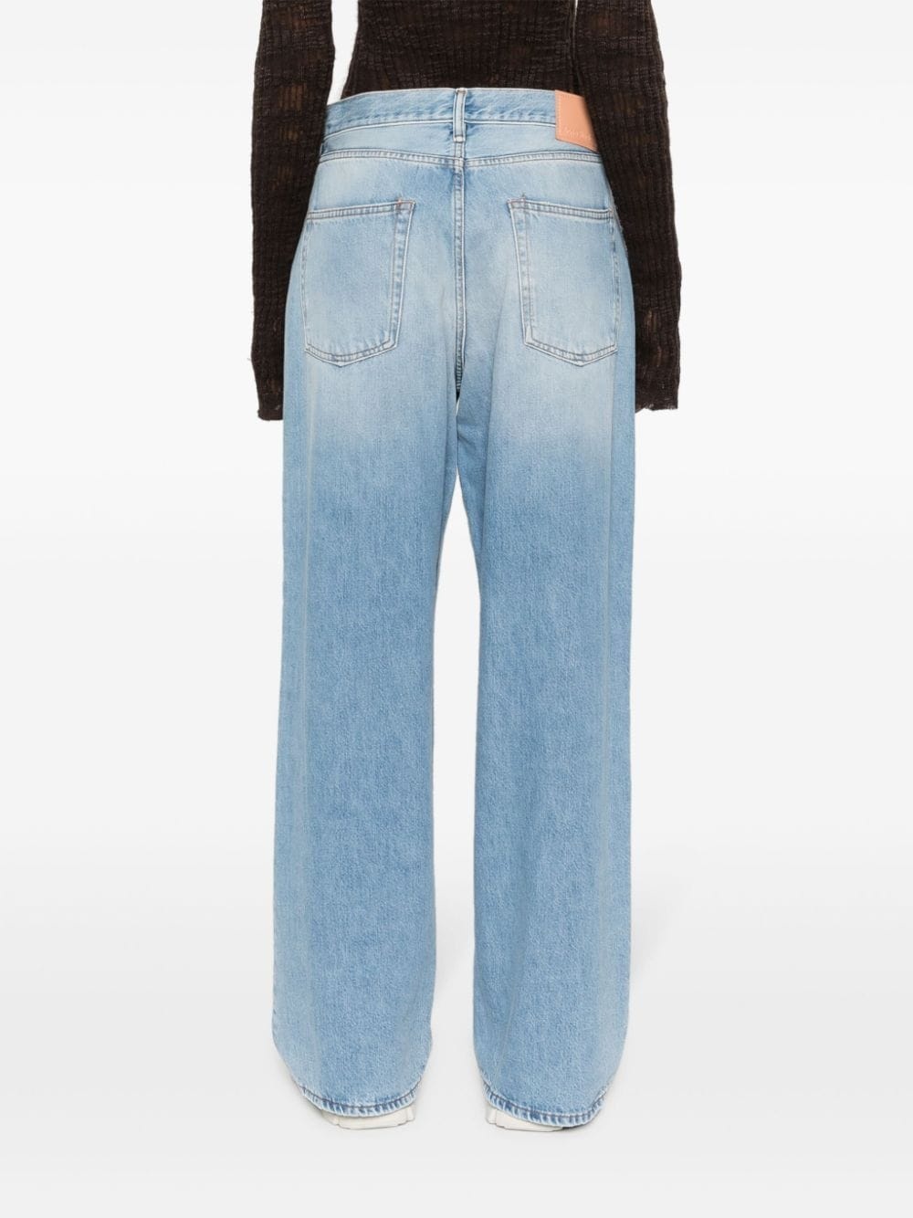 high-rise wide-leg jeans - 4