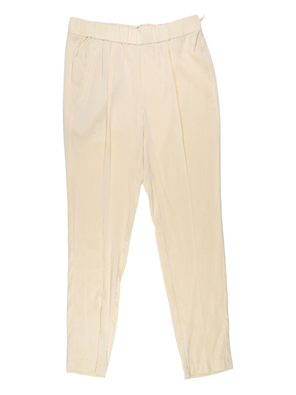 pleated elastic-waist trousers - 1