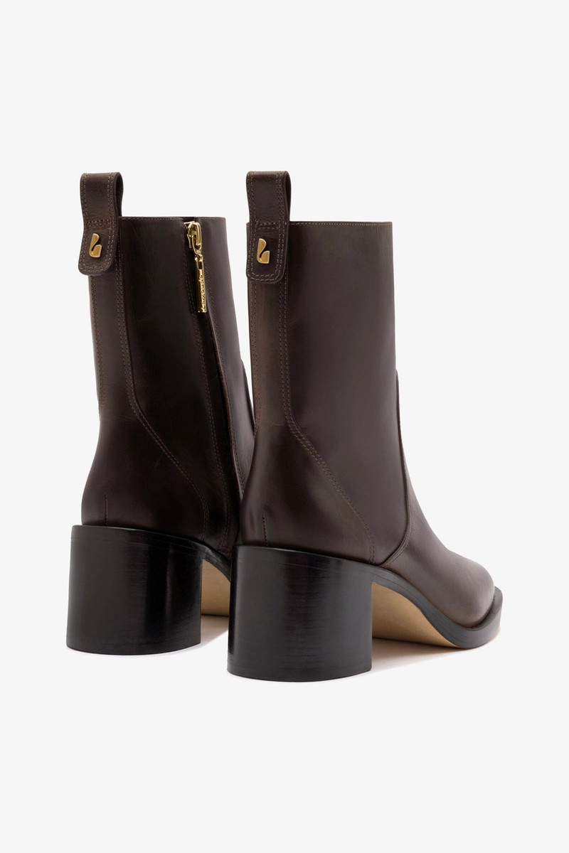 Mini Ricky Boot In Brown Shadow Leather 6