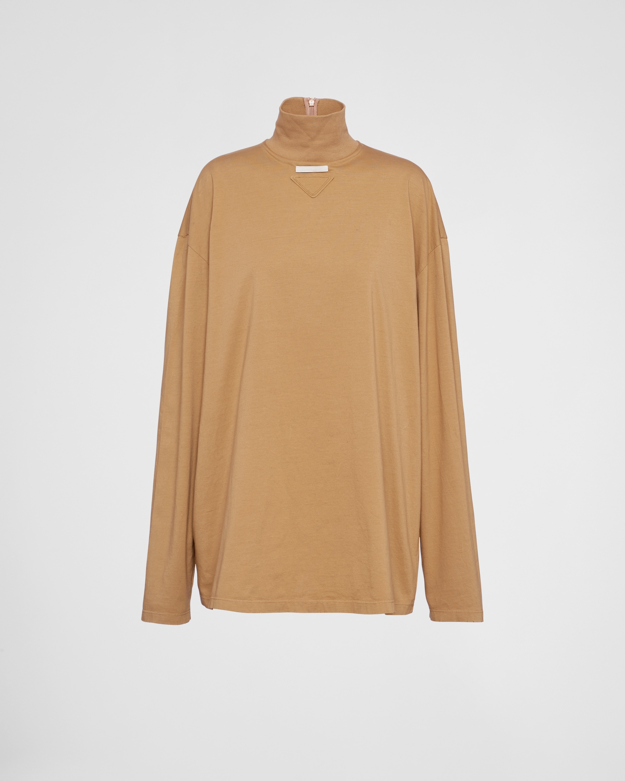 Jersey turtleneck T-shirt - 1