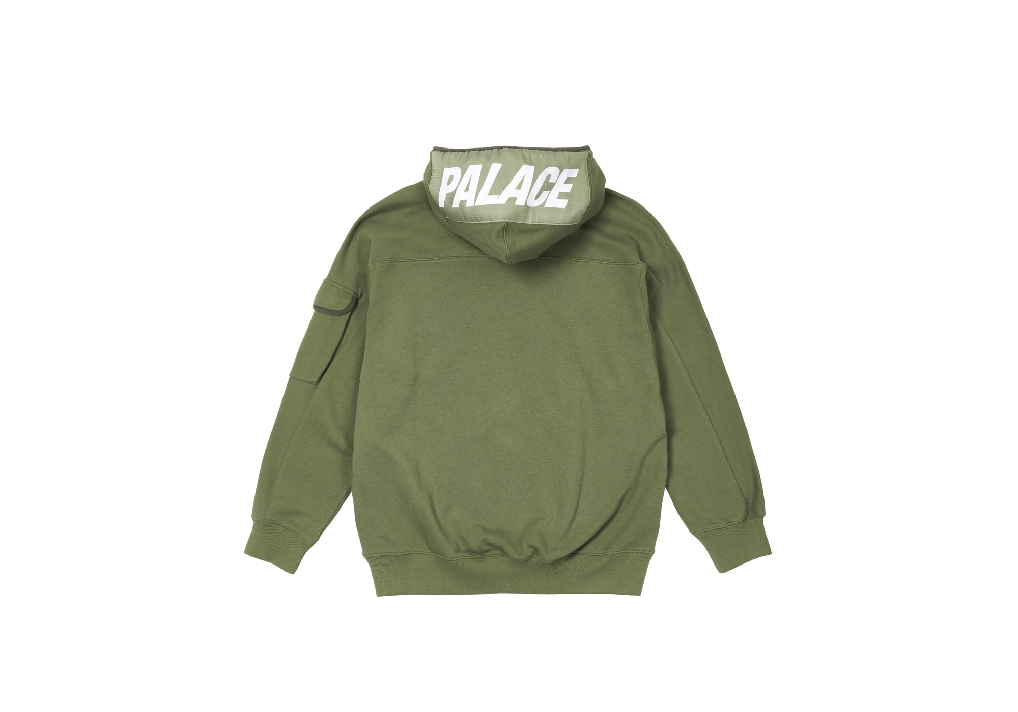 GIANT WOVEN LABEL HOOD OLIVE - 2