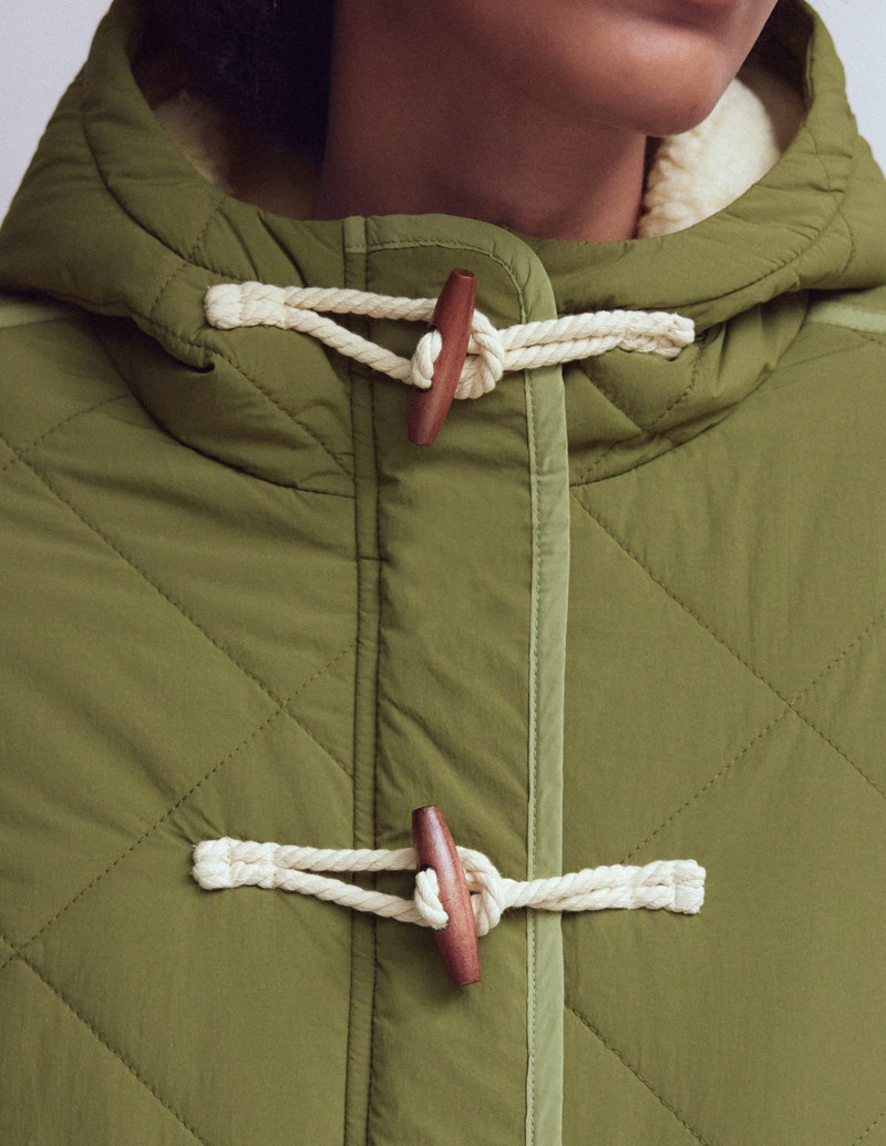 Duffle Quilted Parka-Green 3