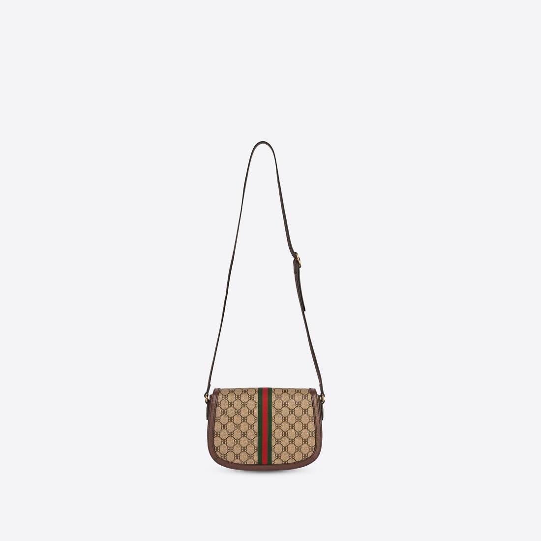 Women's Hacker Medium Shoulder Bag In Coated Canvas in Beige - 2