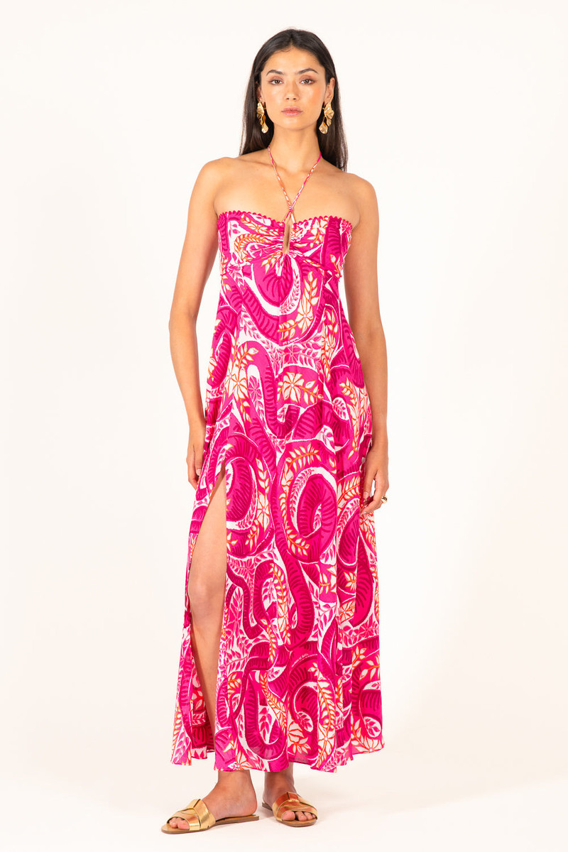 Long Dress Carla - Pink Holy Snake 3