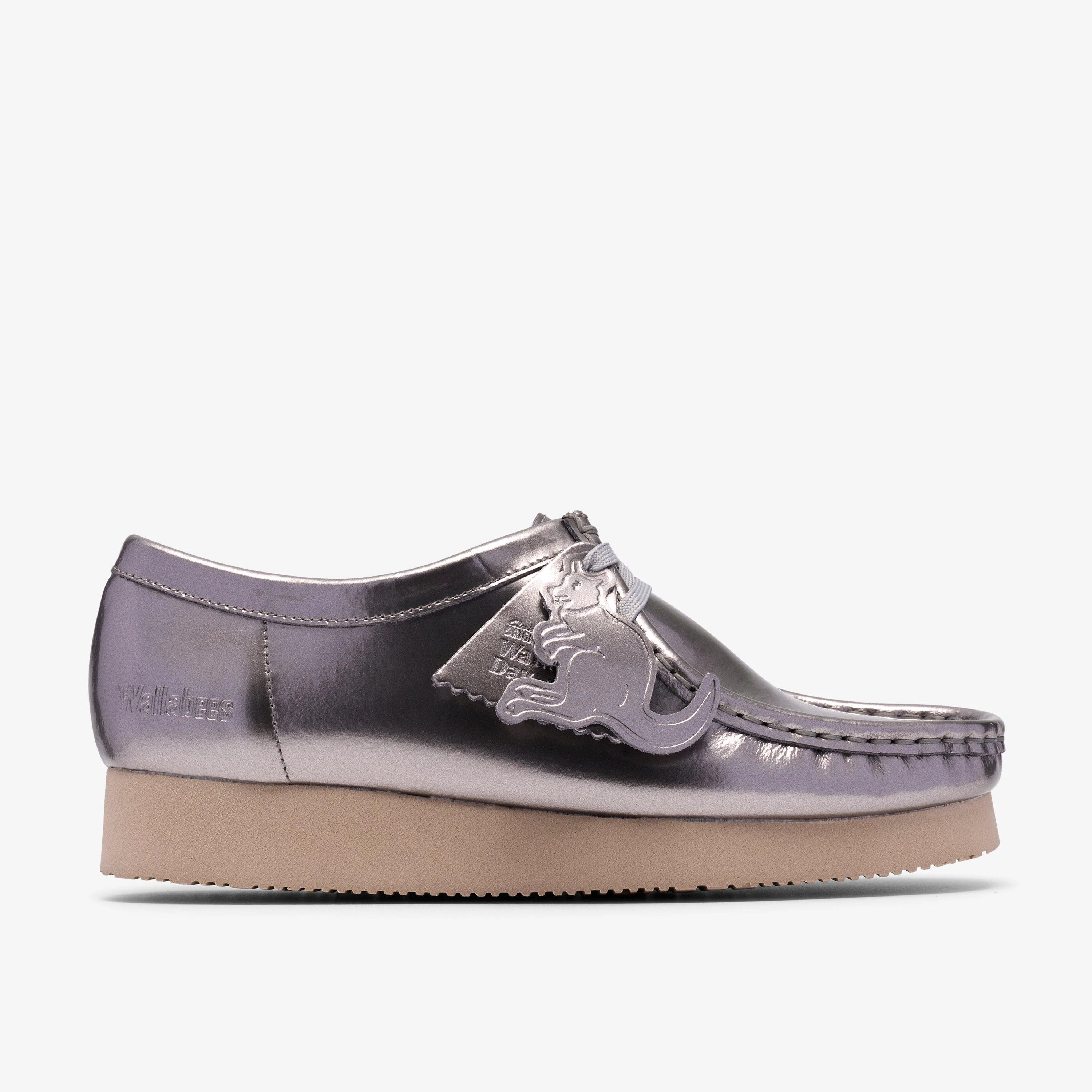 Wallabee 2604 Silver Patent - 1