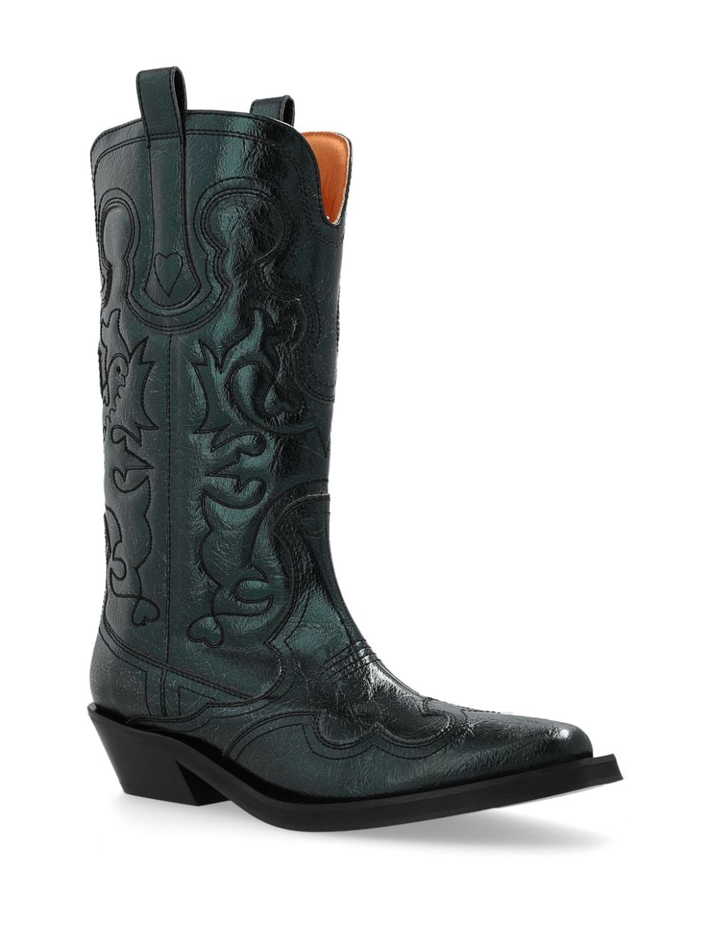 topstitch-detail cowboy boots - 2