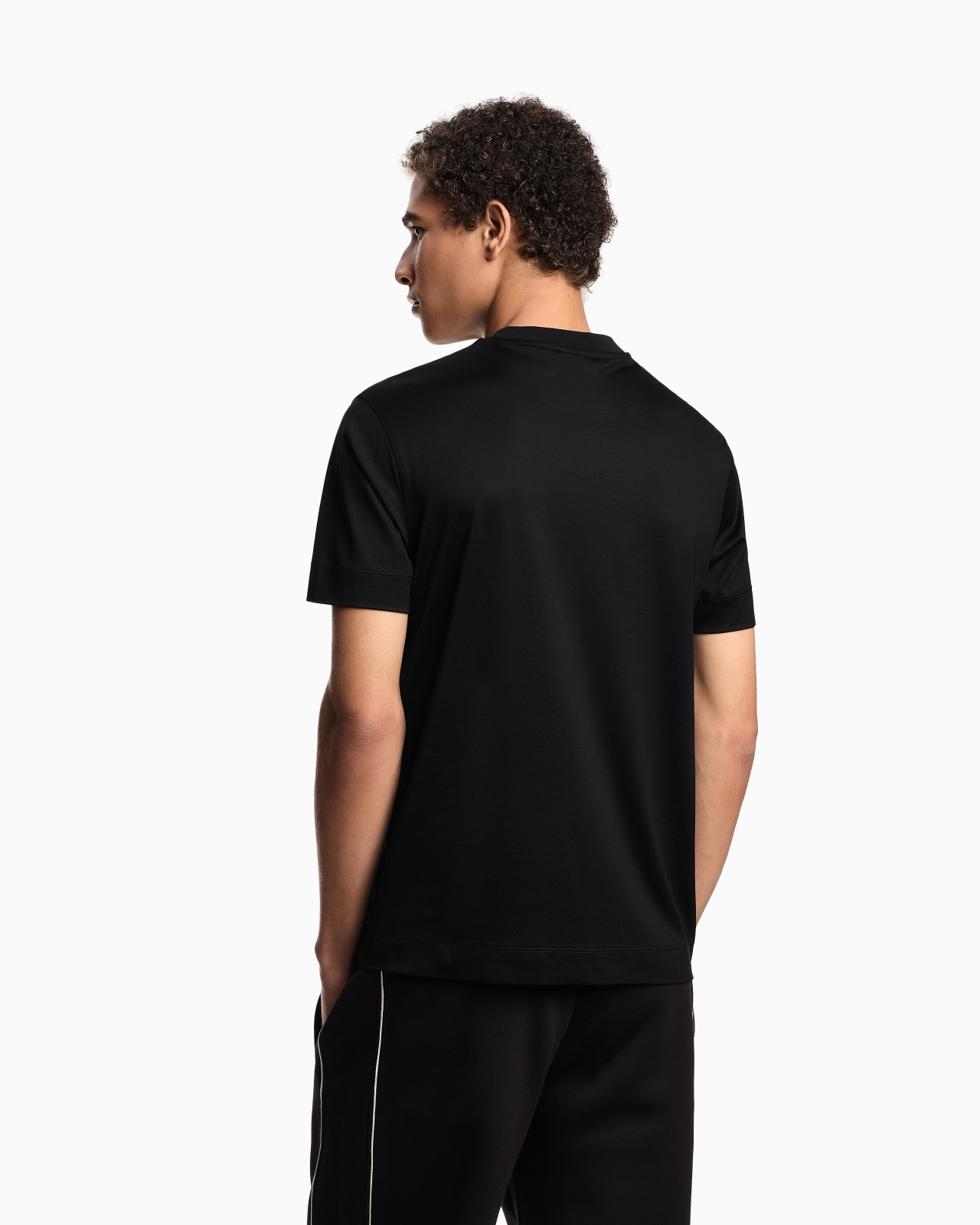 ASV LYOCELL JERSEY BLEND T-SHIRT WITH DOMED LOGO - 3
