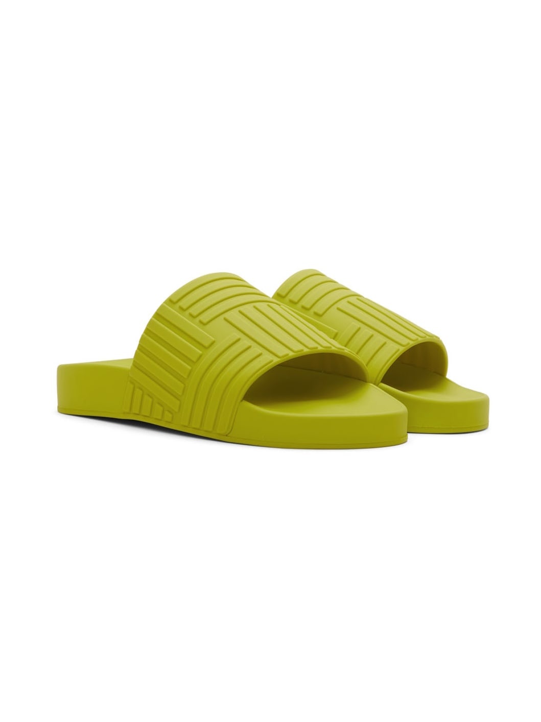 Green Rubber Carpet Slides - 4