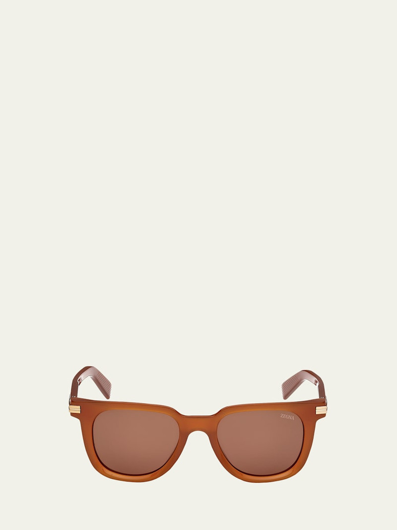 Men's Square Acetate Sunglasses 1