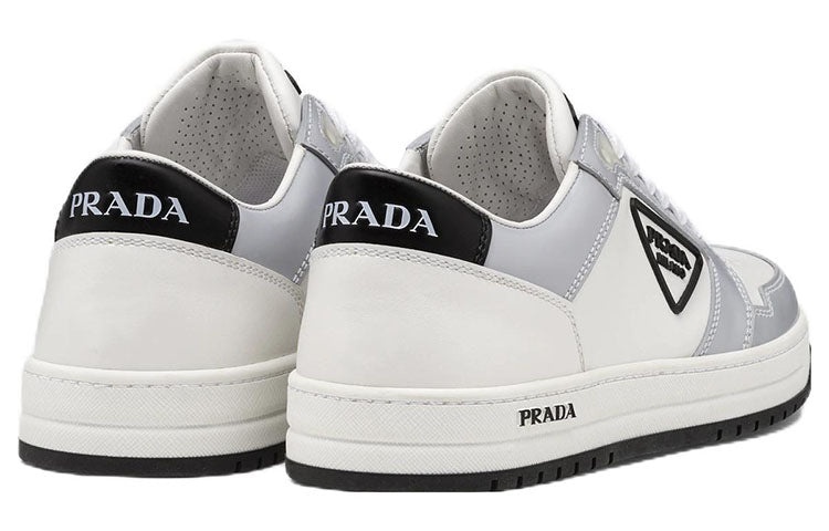 (WMNS) PRADA District Leather Sneakers 'White Grey' 1E790M_3LJ6_F0A4C_F_030 - 4