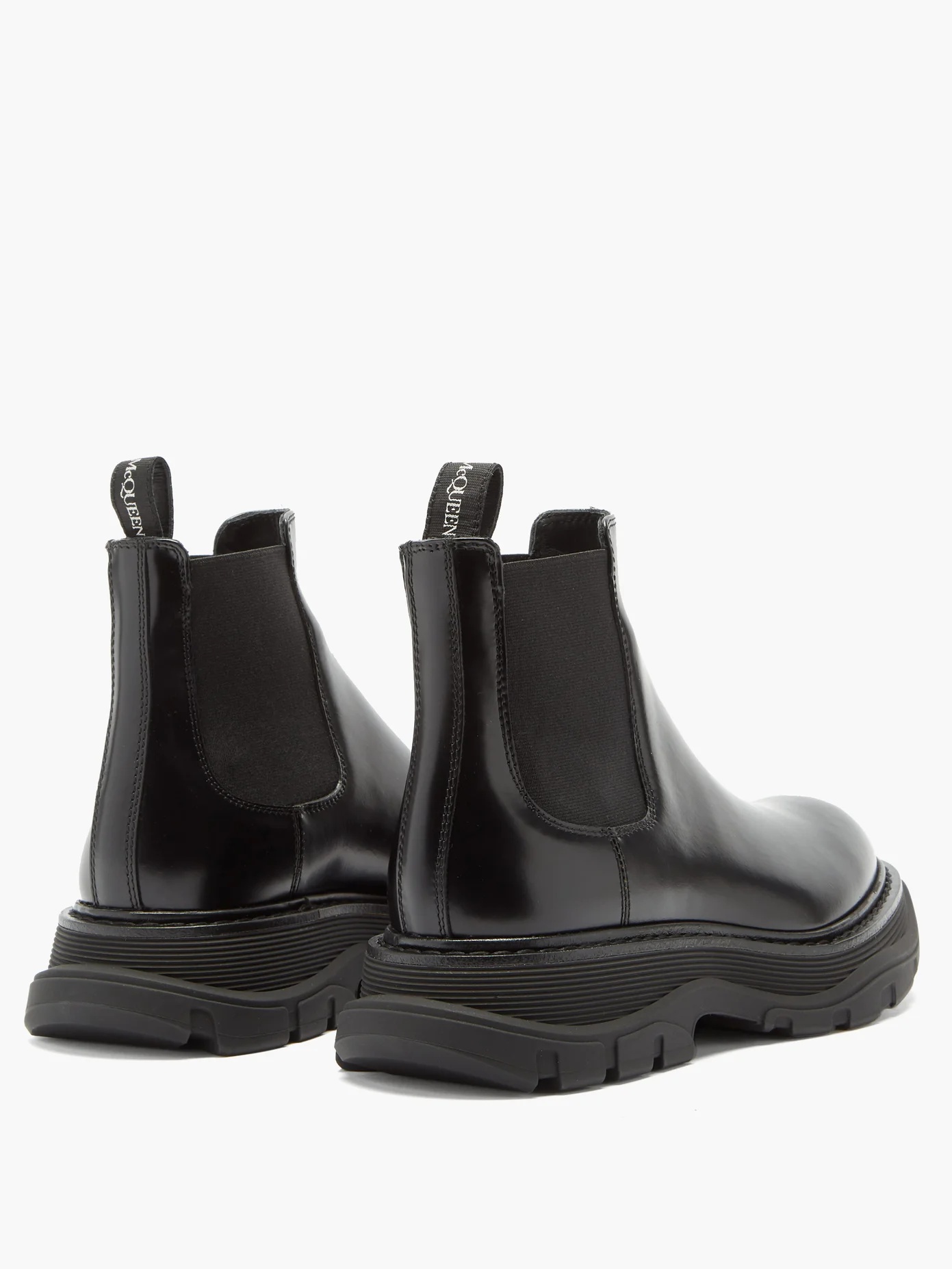 Exaggerated-sole leather Chelsea boots - 4