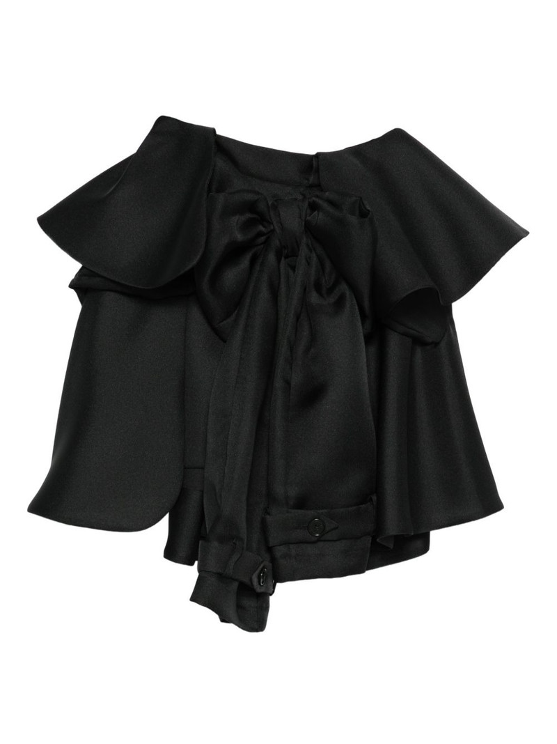 bow drape mini skirt 1
