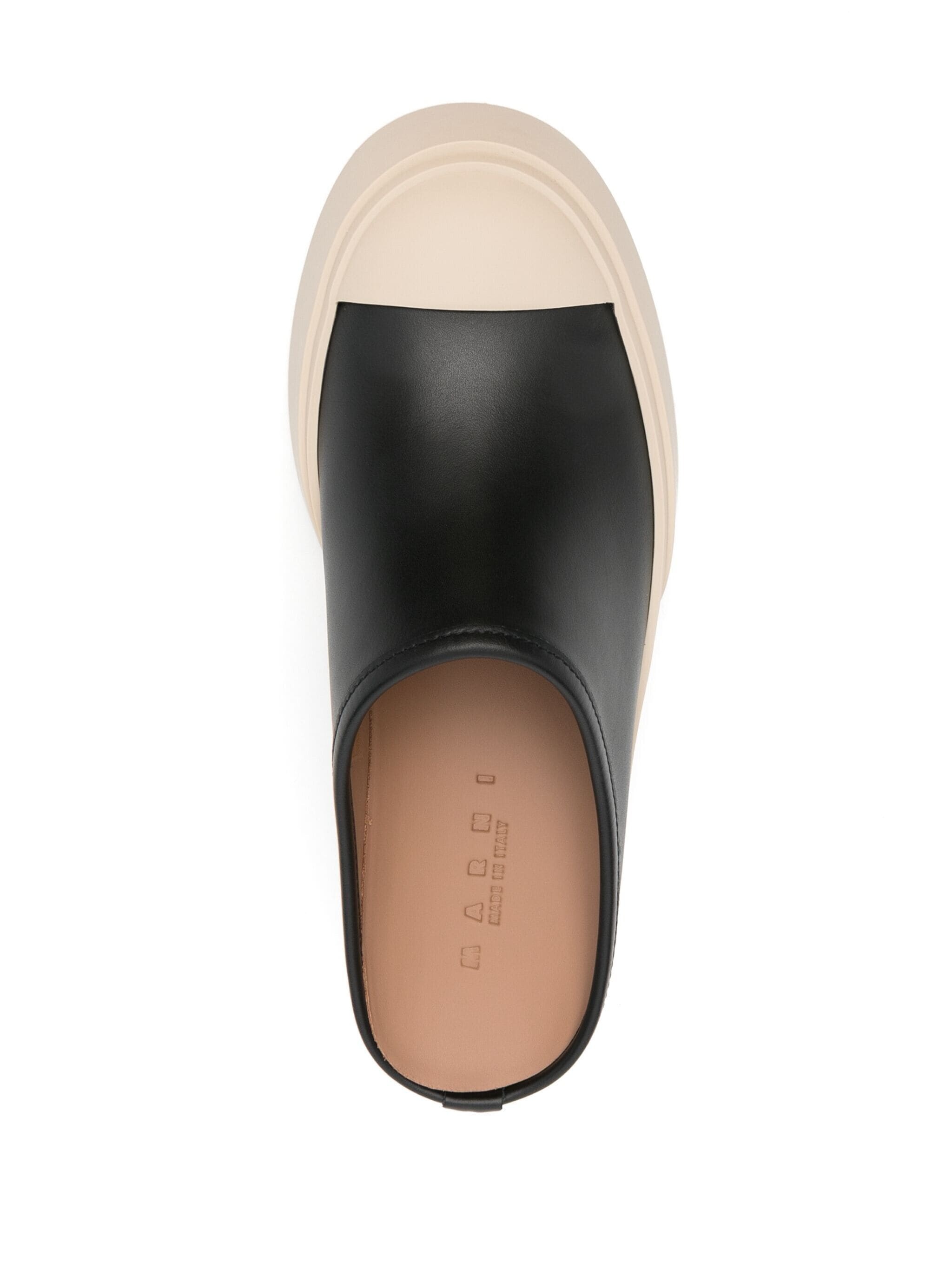 Mary Jane leather mules - 4