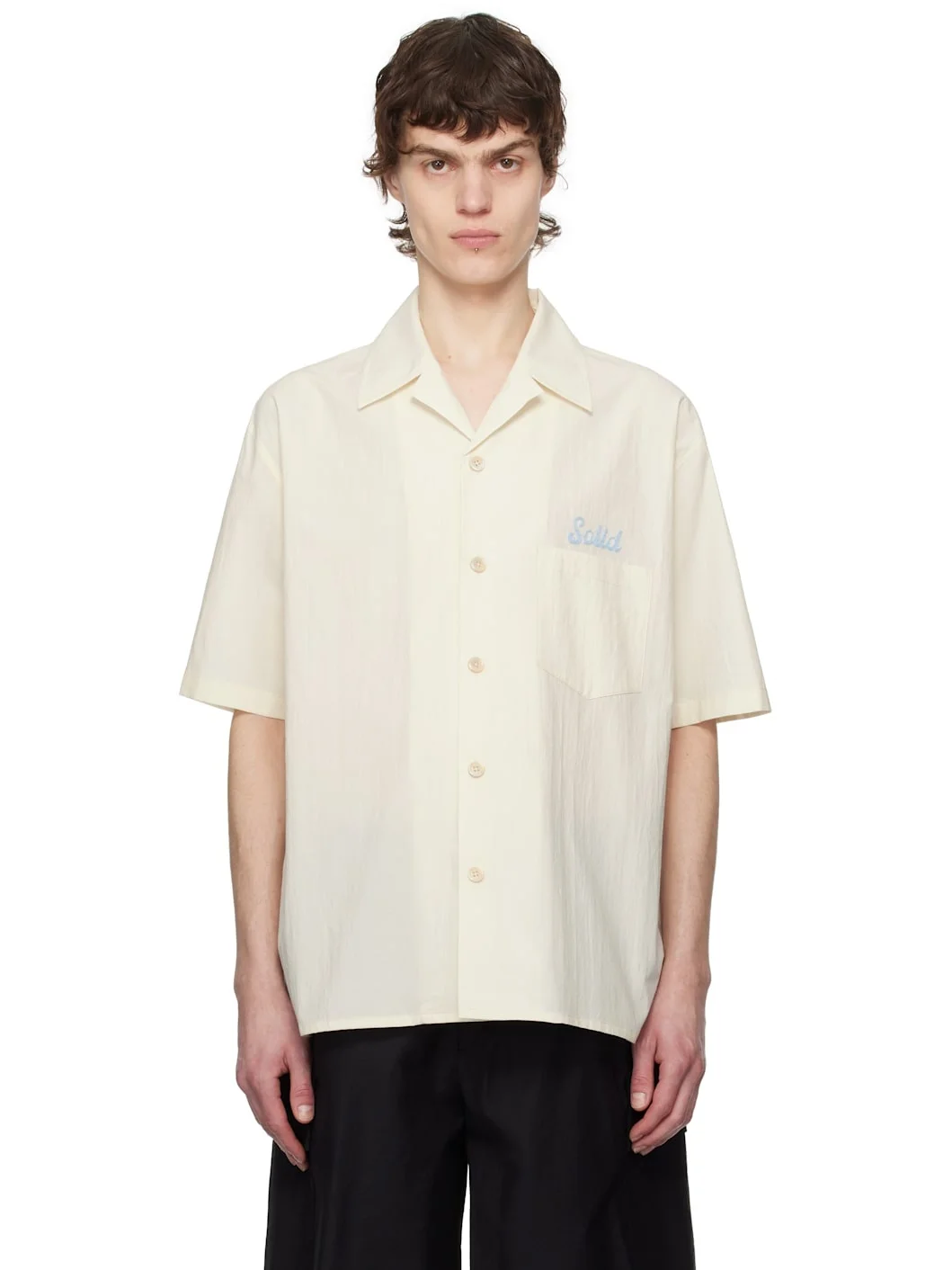 Off-White Embroidered-Logo Shirt - 1