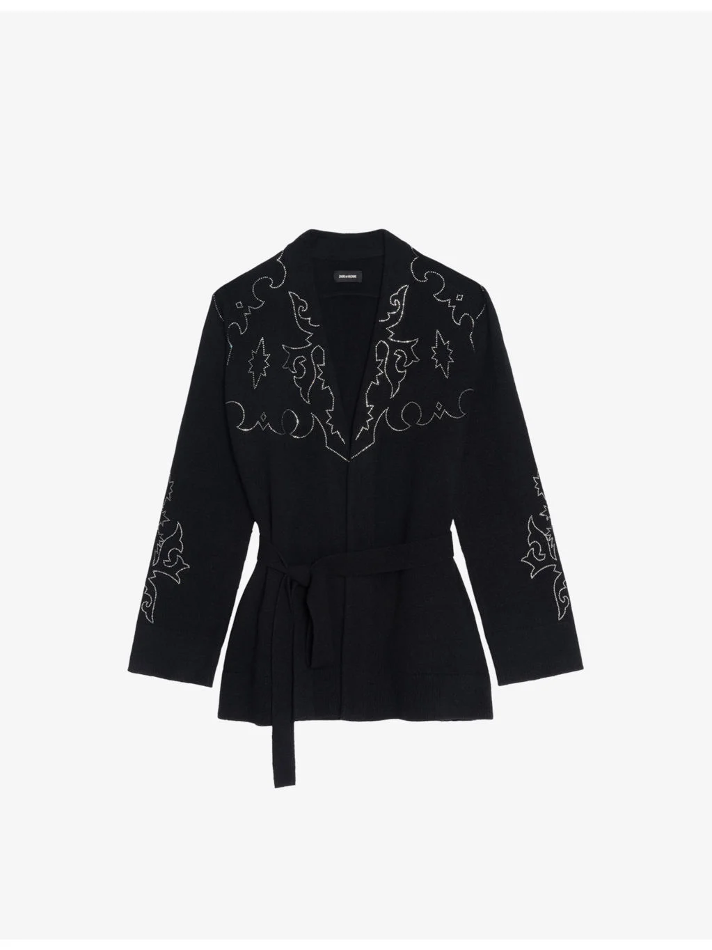 Salomy Rhinestone-Embellished Cashmere Cardigan - 1