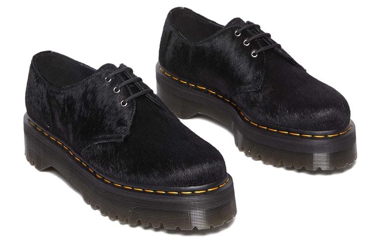 Dr. Martens 1461 Hair-On Platform Shoes 'Black Hair On' 31096001 - 2