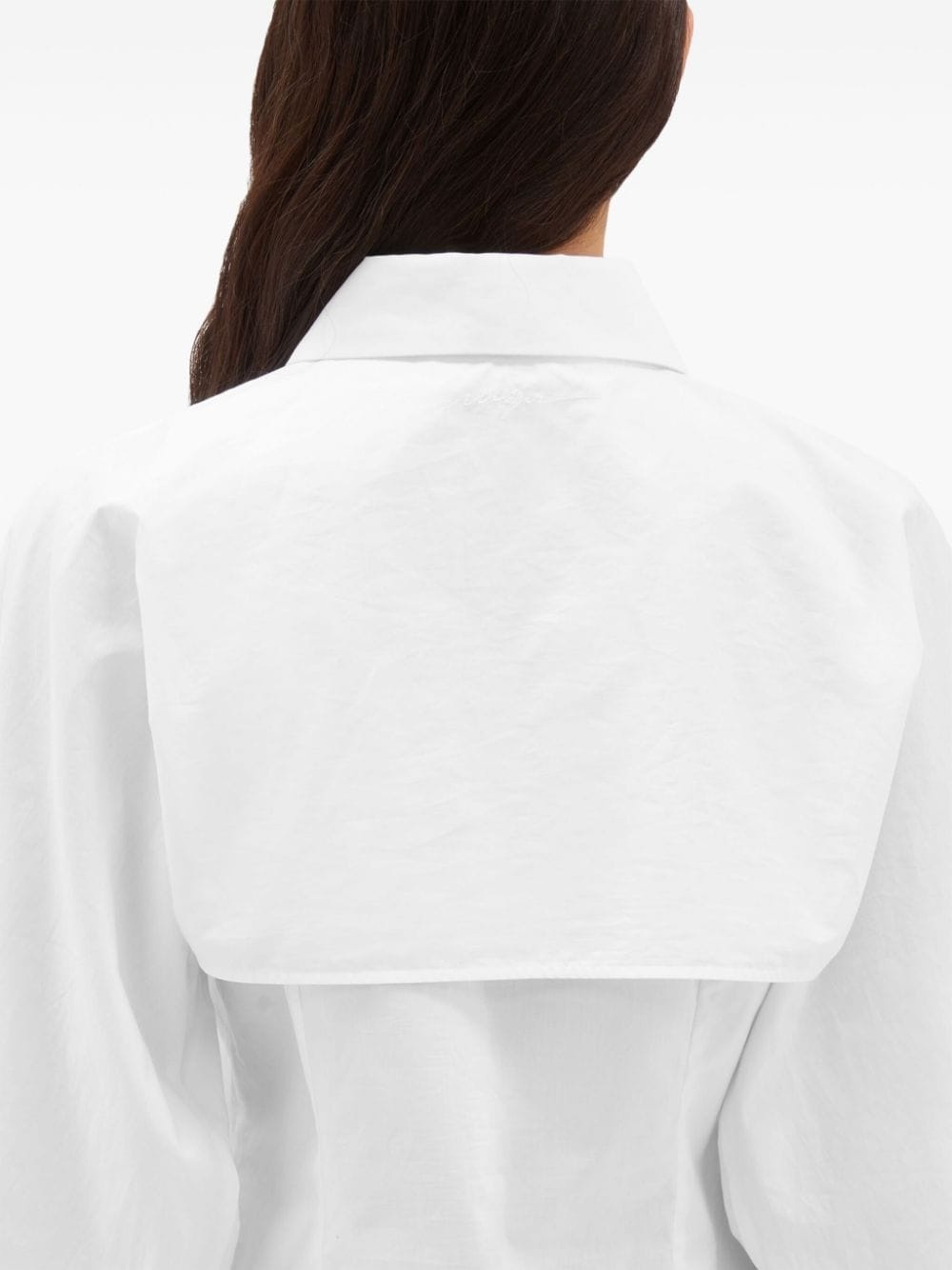 detachable-sleeve buttoned shirt - 5