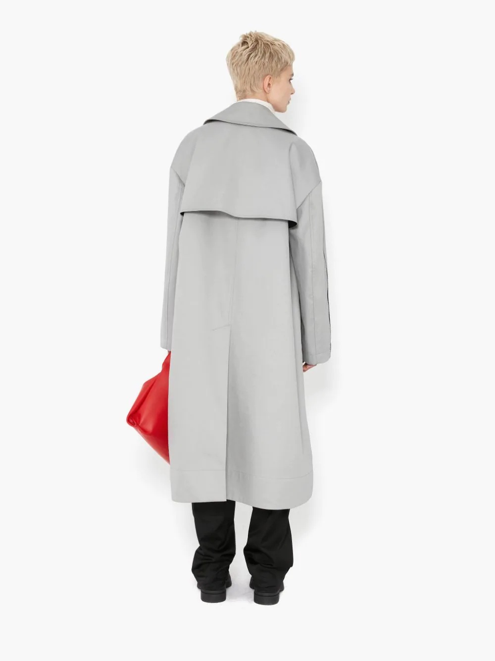 ZIP DETAIL TRENCH COAT - 4
