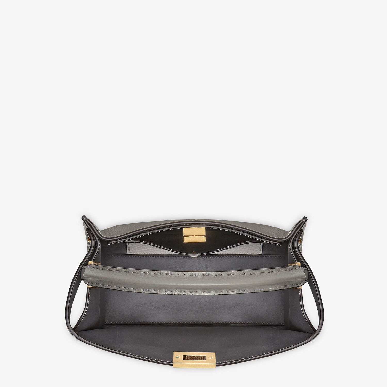 Gray Cuoio Romano leather bag - 5