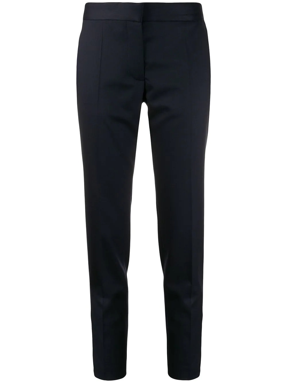 slim-fit wool trousers - 1