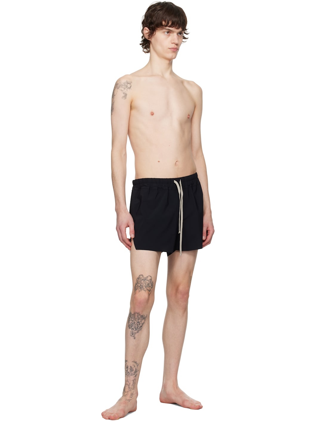 Black Hollywood Boxer Swim Shorts - 4