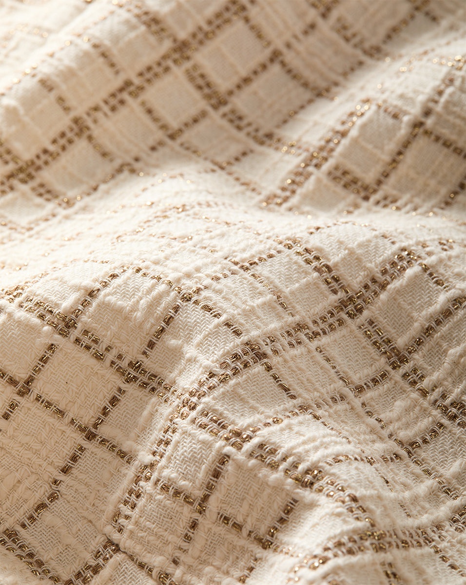BRIDGITTE METALLIC TWEED DRESS - 5