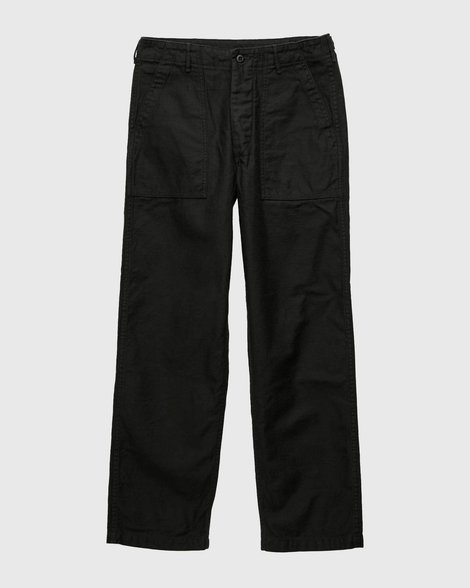 Straight Fit Fatigue Pants in Black - 1