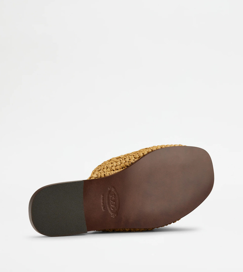 SANDALS IN RAFFIA - BROWN 4