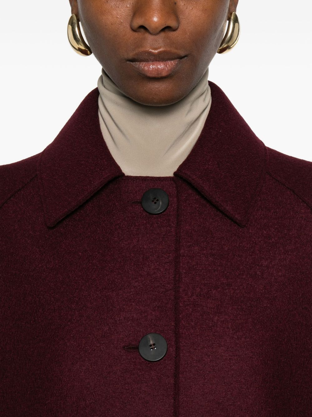 Wool Single-Breasted Coat - 2