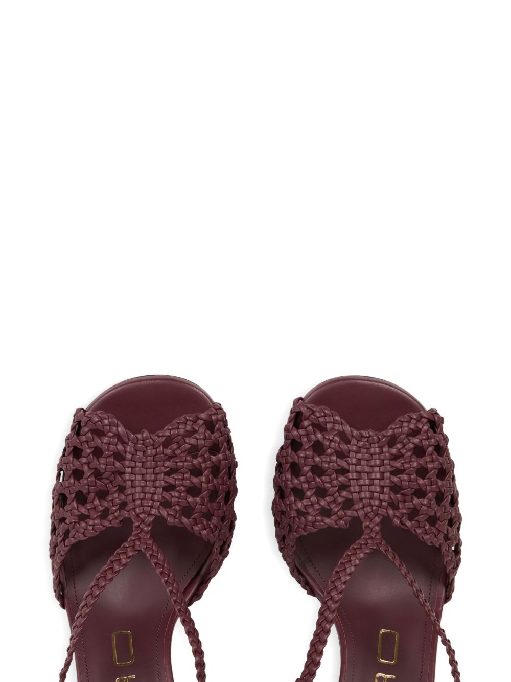 woven heeled sandals - 3