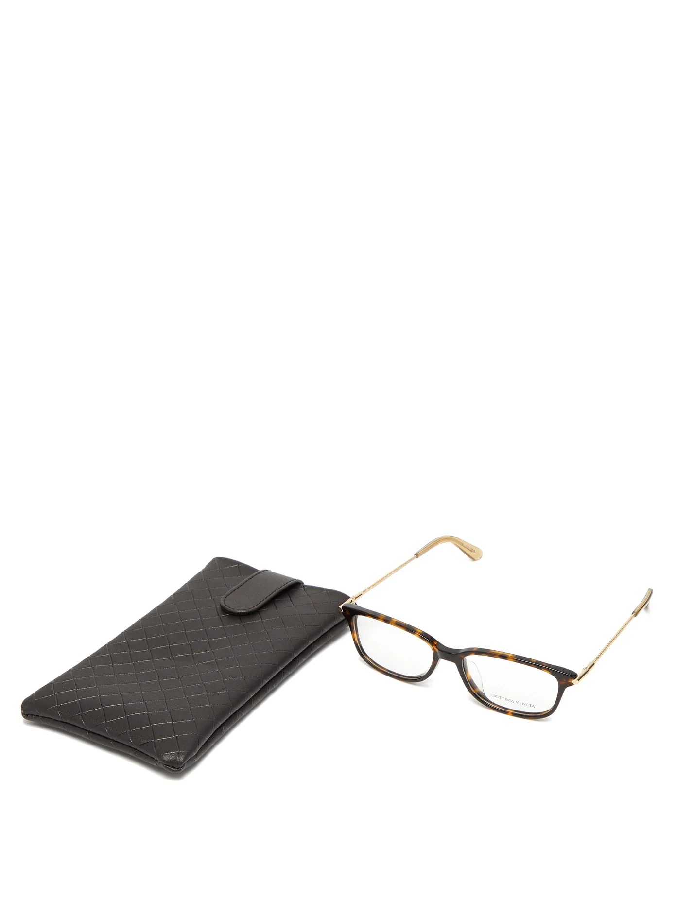 Rectangular tortoiseshell-acetate glasses - 5