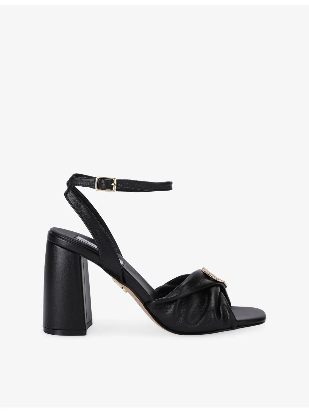 Montage Faux-Leather Heeled Sandals - 1