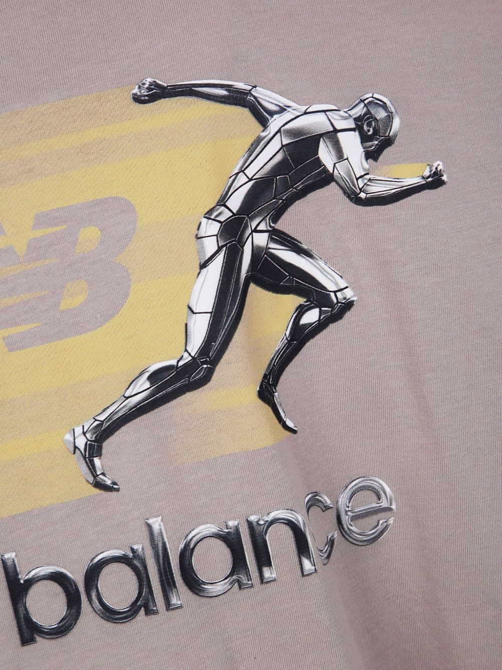 Chrome Runner metallic-figure print T-shirt - 3