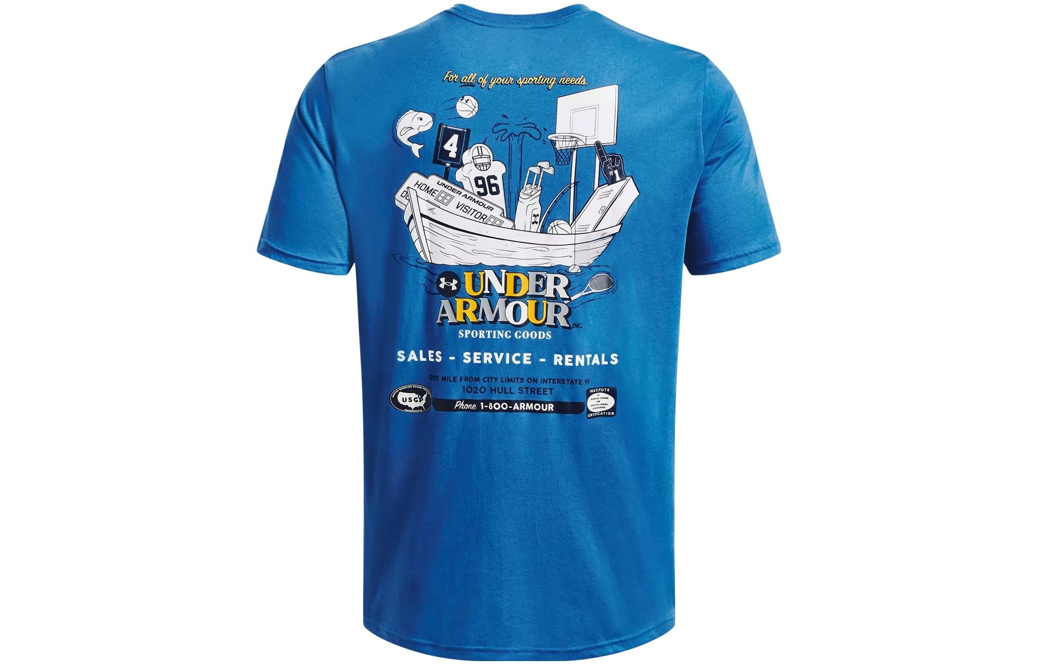 Under Armour Sporting Goods T-shirt 'Blue' 1376856-481 - 2