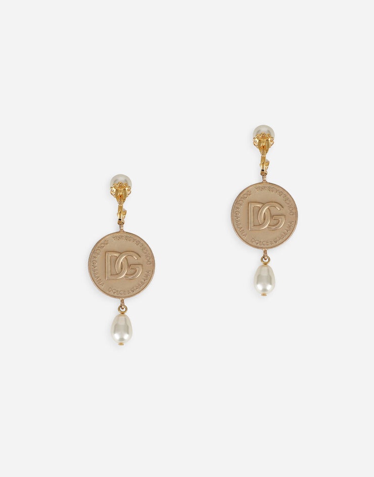 Earrings with DG-logo coins - 3