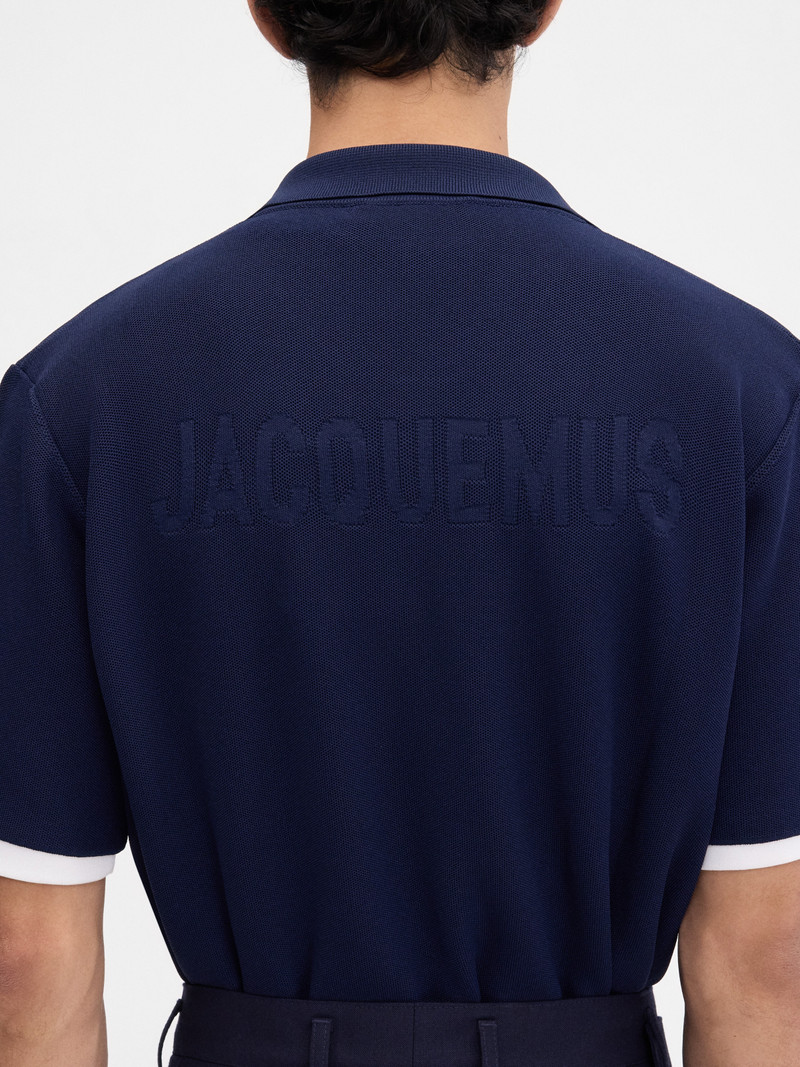 The knit polo shirt 6