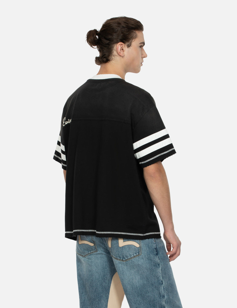 LOGO EMBROIDERY PANELING BOXY T-SHIRT 8