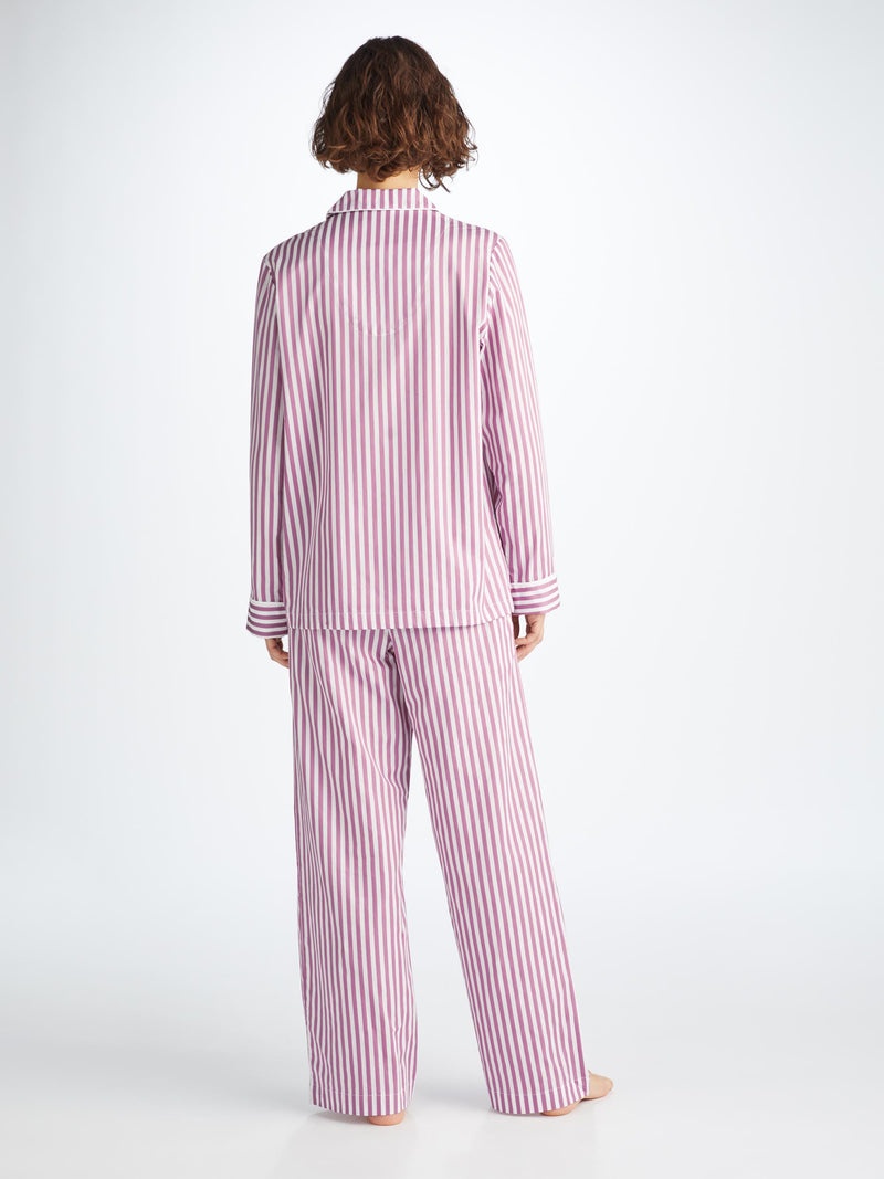 Women's Pyjamas Capri 23 Cotton Batiste Purple - 4