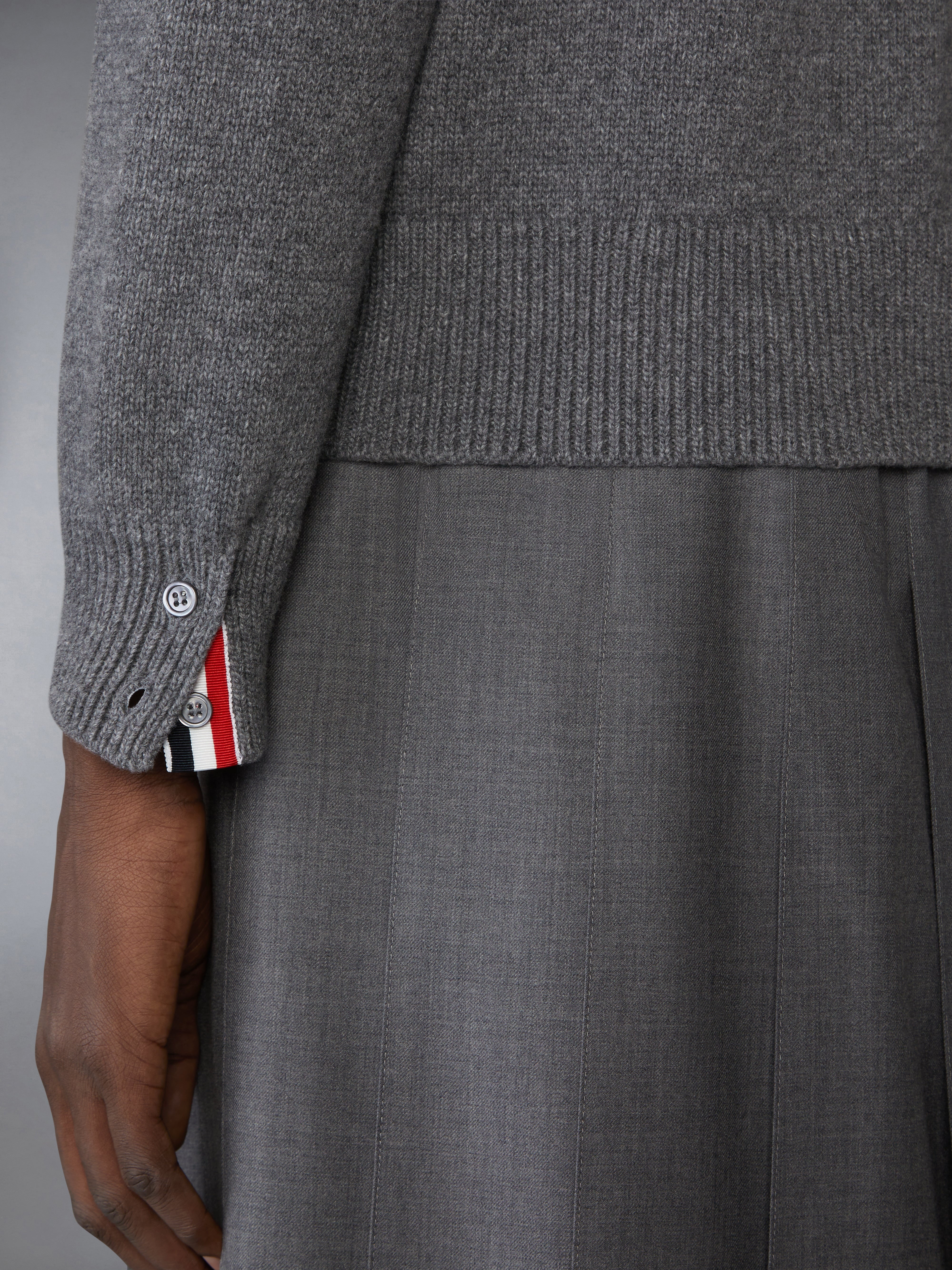 GEESE INTARSIA MERINO WOOL HOODIE - 5