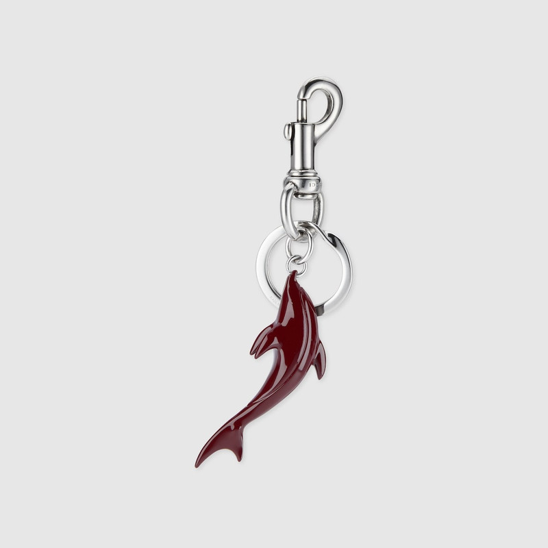 Engraved dolphin keychain charm 4