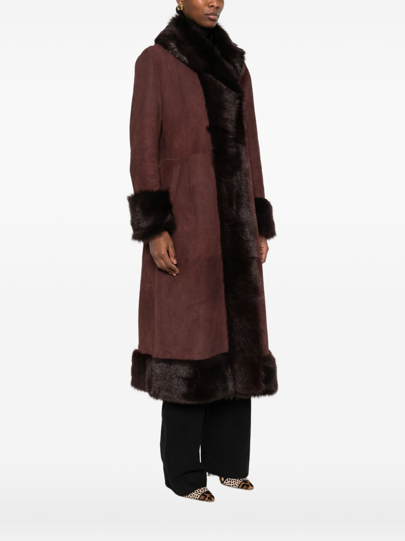 Kaya single-breasted fur coat 3