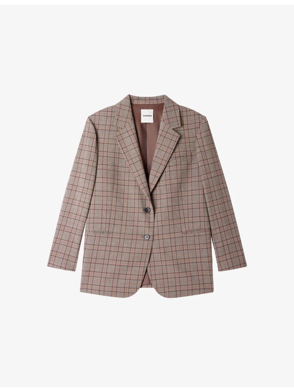 Check Single-Breasted Wool-Blend Blazer - 1