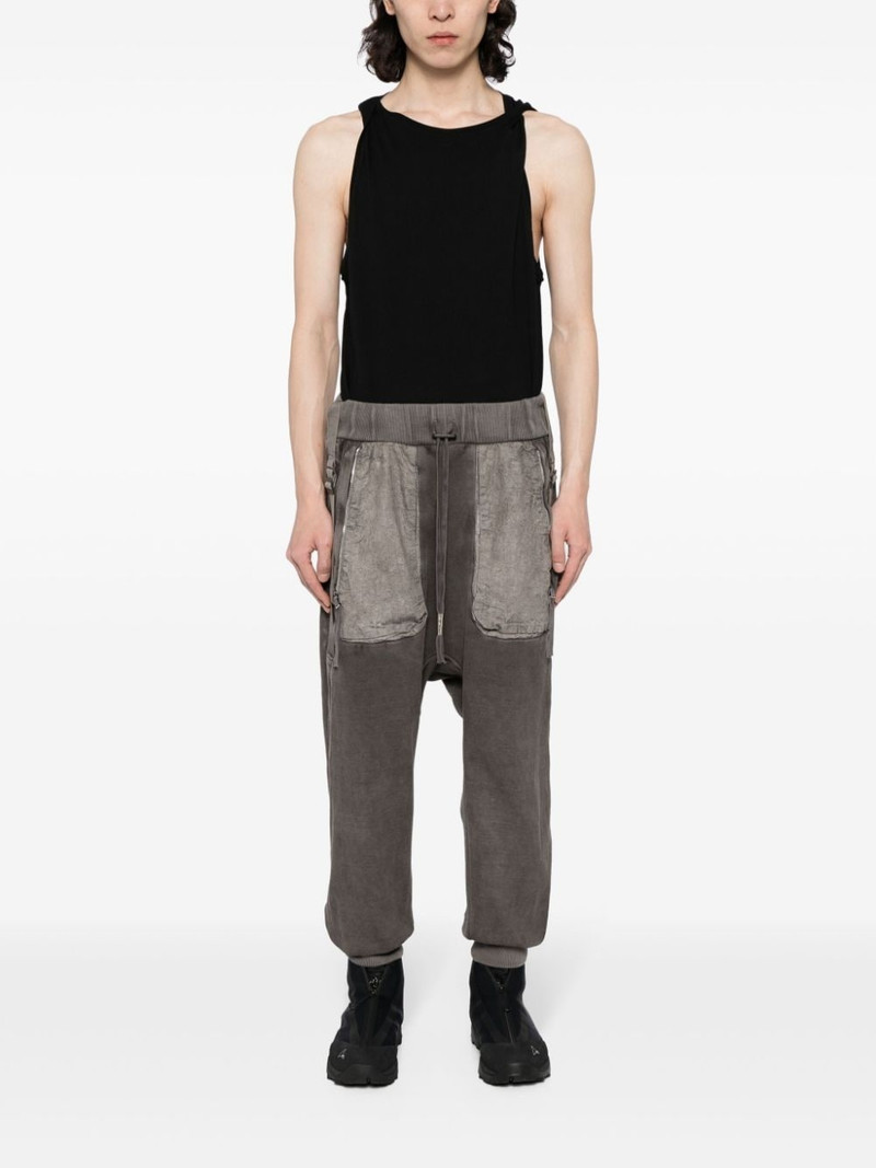 Boris Bidjan Saberi deconstructed cotton track pants outlook