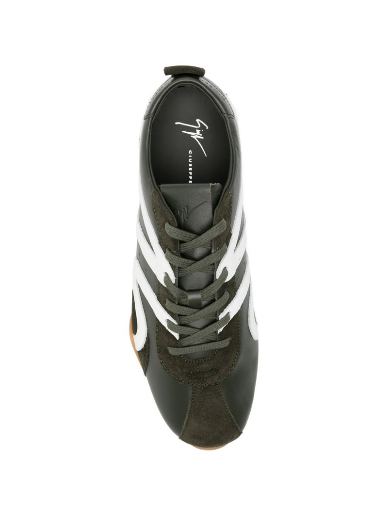 stripe-detail leather sneakers 4