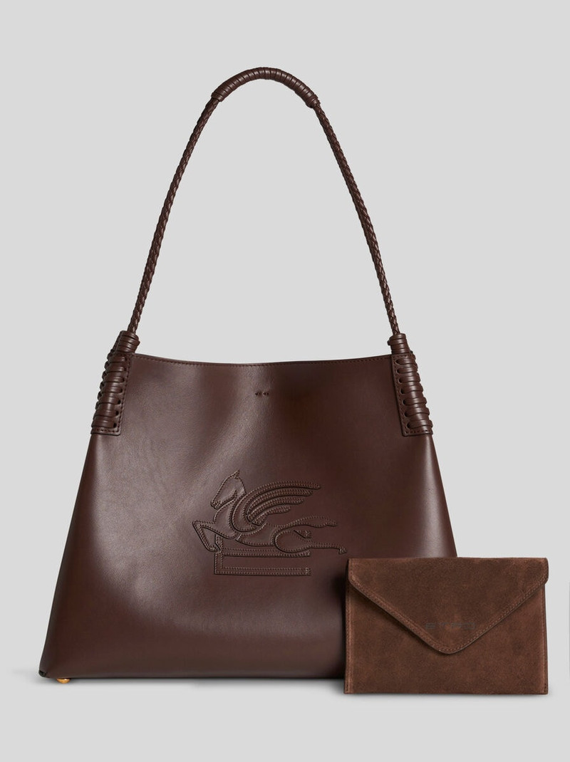 Etro MEDIUM LIBRA TOTE BAG IN LEATHER outlook