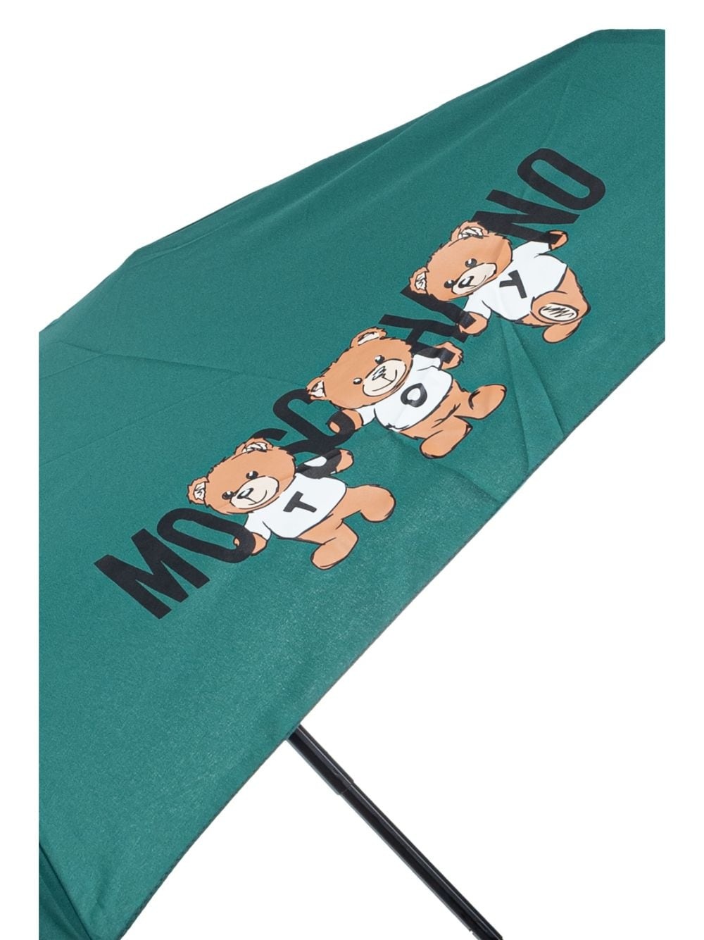 teddy bear-logo print compact umbrella - 4