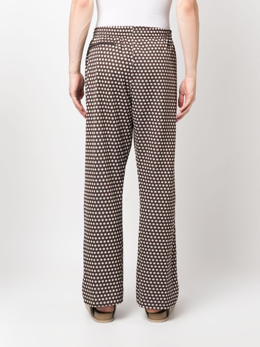 dot-print trousers - 4