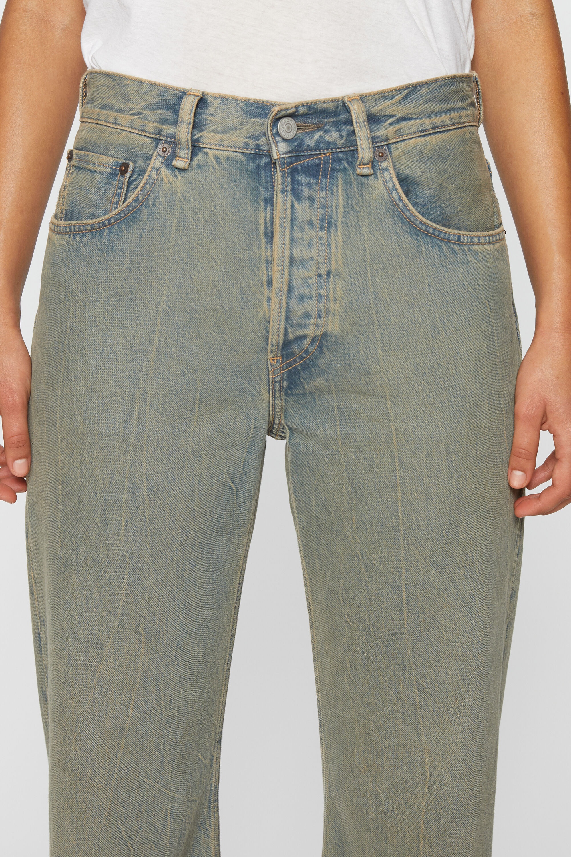 Loose fit jeans - 2021F - Blue/beige - 5