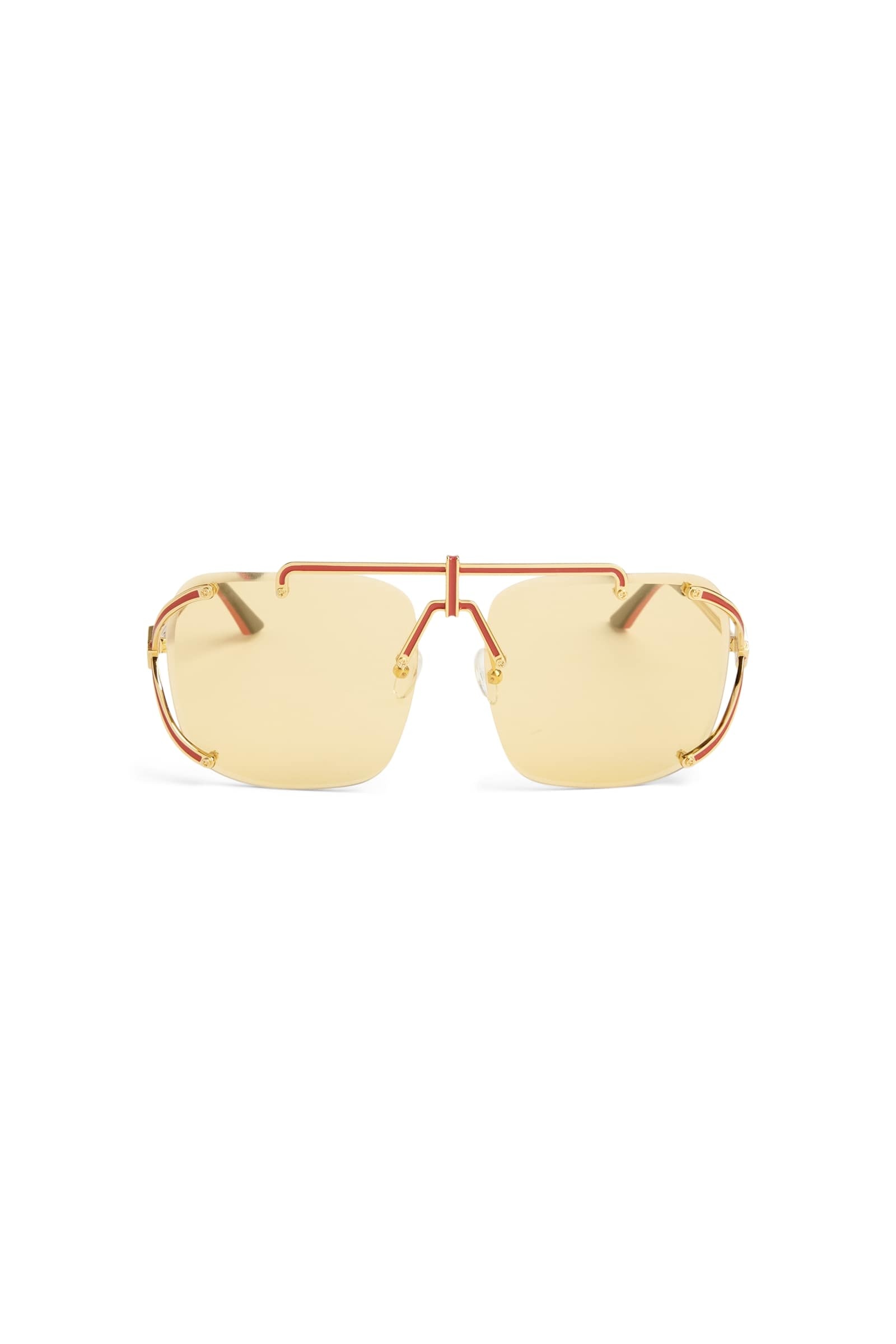 Gold & Red The Pilot Sunglasses - 2