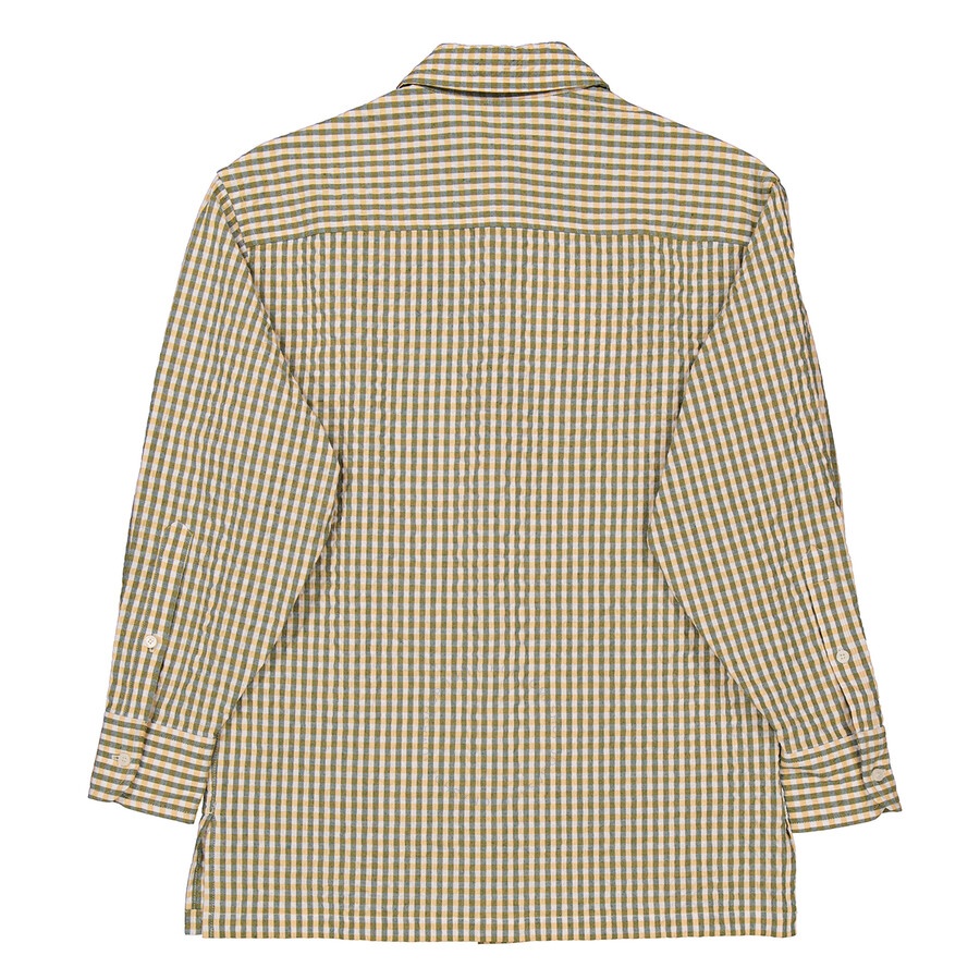 Kenzo Ladies Gingham Print Boke Flower Long-Sleeve Cotton Shirt - 2